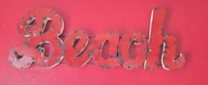 Vintage-Industrial-Metal-Beach-Sign