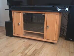 Vintage-Media-Console-with-Integrated-CD-Storage