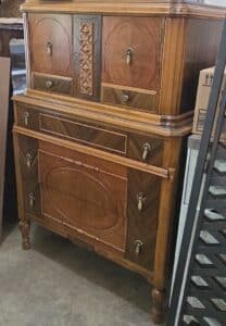 Vintage-Walnut-Highboy-Chest-with-Marquetry-Inlay-second-image