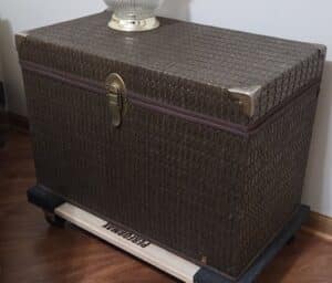 Vintage-Wicker-Storage-Trunk