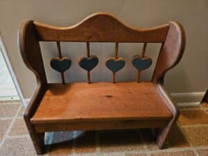 Wooden-Doll-Bench-with-Heart-Cutouts