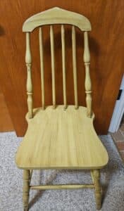 Yellow-Painted-Secretary-Desk-and-Chair-Set-third-image