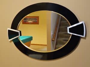 Art-Deco-Oval-Mirror