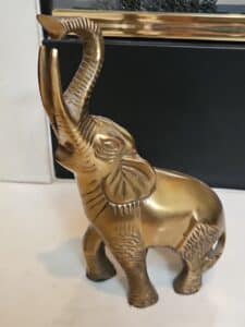 Brass-elephant-figurine