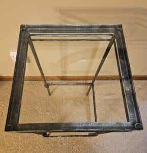 Metal-and-Glass-Plant-Stand-second-image