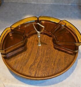 Vintage-Amber-Glass-Lazy-Susan-third-image