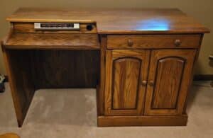 Vintage-Oak-Computer-Desk