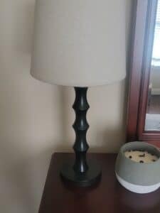 Black-Spindle-Table-Lamp-with-Cream-Shade-AtHome-1