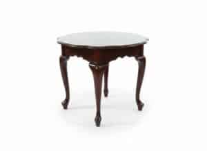 Chippendale-Style-Mahogany-Side-Table-with-Glass-Top-second-image