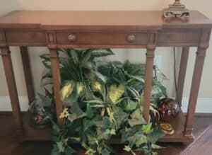 Console-Table-with-Faux-Drawer