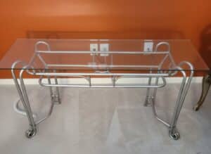 Glass-Top-Console-Table-with-Metal-Frame-second-image