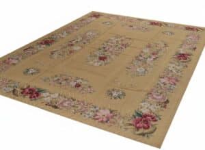 Large-Floral-Needlepoint-Aubusson-Style-Rug-second-image