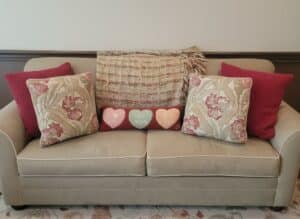 Valentines-Day-Conversation-Heart-Pillow-and-Floral-Throw-Pillow-Set