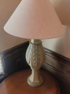 Vintage-Carved-Table-Lamp-with-Linen-Shade