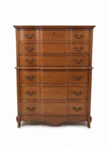 Vintage-French-Provincial-Cherry-Wood-Tall-Dresser-by-Drexel-second-image