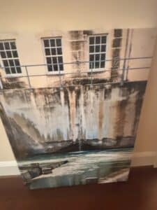 Architectural-Landscape-Painting-Hoover-Dam-Spillway