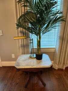 Artificial-Palm-Tree-with-Marble-Top-Accent-Table