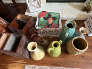 Assorted-Ceramic-and-Metal-Vases-and-Decorative-Objects