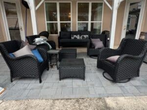 Black-Wicker-Outdoor-Furniture-Set-with-Swivel-Chairs