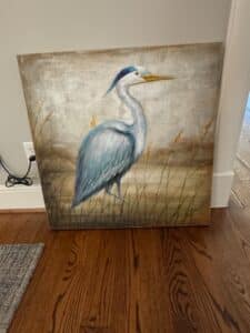 Great-Blue-Heron-Textured-Canvas-Wall-Art