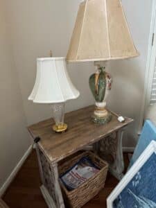 Pair-of-Vintage-Ceramic-and-Crystal-Table-Lamps