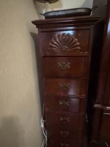 Vintage-Mahogany-Lingerie-Chest-with-Fan-Carving