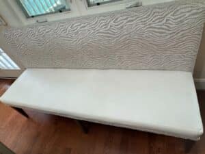 Zebra-Print-Upholstered-Dining-Bench