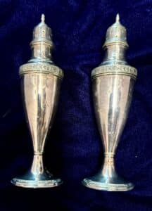 Sterling Salt and Pepper Shakers - Evans