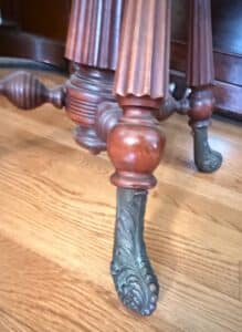 Antique-Victorian-Piano-Stool-with-Claw-Feet-and-Adjustable-Height-second-image
