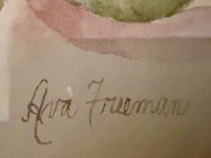 Ava-Freeman-Watercolor-Painting-of-Magnolia-and-Cherry-Blossoms-second-image