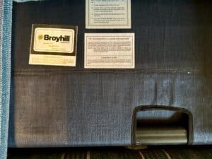 Broyhill-Upholstered-Striped-Sofa-second-image