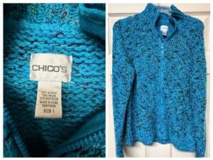 Chicos-Blue-Textured-Knit-Zip-Up-Sweater