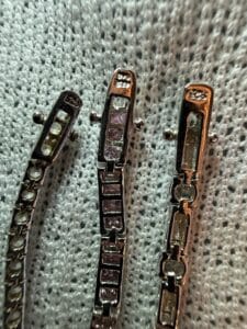 Collection-of-Six-Sterling-Silver-Tennis-Bracelets-with-Mixed-Gemstones-second-image