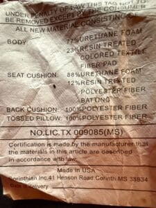 Corinthian-Inc.-Red-Upholstered-Sofa-second-image