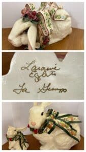 Fitz-Floyd-La-Fleur-Rabbit-Figurine