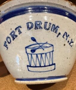 Fort-Drum-N.Y.-Stoneware-Bowl-with-Drum-Motif-second-image
