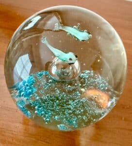 Glass-Paperweight-with-Two-Fish-and-Coral