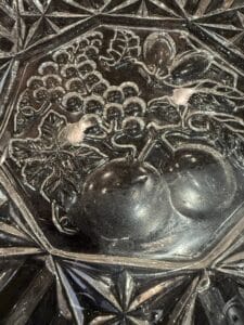 Indiana-Glass-Pretzel-Pattern-Divided-Relish-Tray-and-Fruit-Bowl-Set-second-image