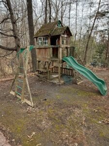 Leisure-Time-Products-Wooden-Playset-with-Swing-Set-and-Slide