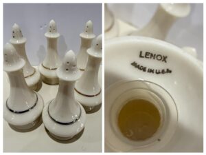 Lenox-Porcelain-Salt-and-Pepper-Shakers-with-Gold-and-Silver-Bands