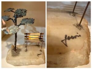 Mario-Jason-Bronze-Tree-and-Bench-Sculpture-on-Onyx-Base