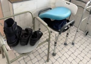 Medical-Walker-Shower-Chair-and-Footwear-Bundle