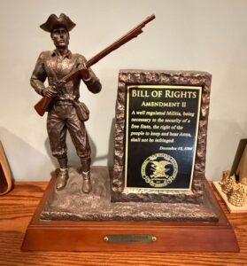 NRA-Bill-of-Rights-Amendment-II-Statue-by-Gregory-D.-Louden