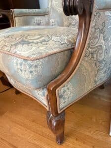 Pierre-Deux-French-Country-Armchair-with-Matching-Tablecloth-second-image