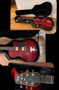 Replica-Gibson-ES-Electric-Guitar-Grand-Ole-Opry-with-Sears-Silvertone-Tube-Amplifier-Model-third-image