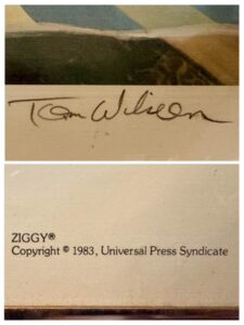 Signed-Ziggy-Comic-Strip-Art-by-Tom-Wilson-