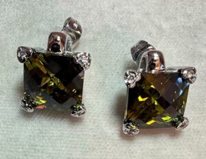 Square-Cut-Smoky-Quartz-and-Diamond-Accent-Earrings-in-Sterling-Silver