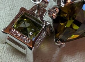 Square-Cut-Smoky-Quartz-and-Diamond-Accent-Earrings-in-Sterling-Silver-second-image