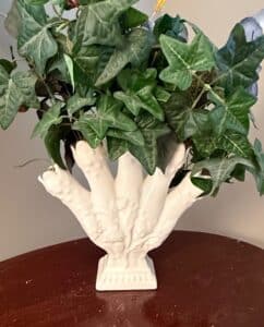 Tracey-Imports-Inc.-Ceramic-Fan-Vase-with-Floral-Relief