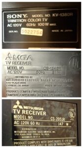 Vintage-CRT-Televisions-Lot-Sony-Trinitron-Mitsubishi-AMGA-second-image